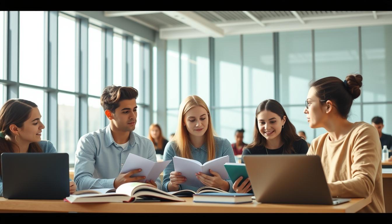 Student using online courses for flexible education